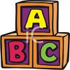 Wooden Alphabet Blocks - Vendor: iClipart