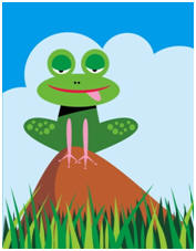 Frog on Toadstool